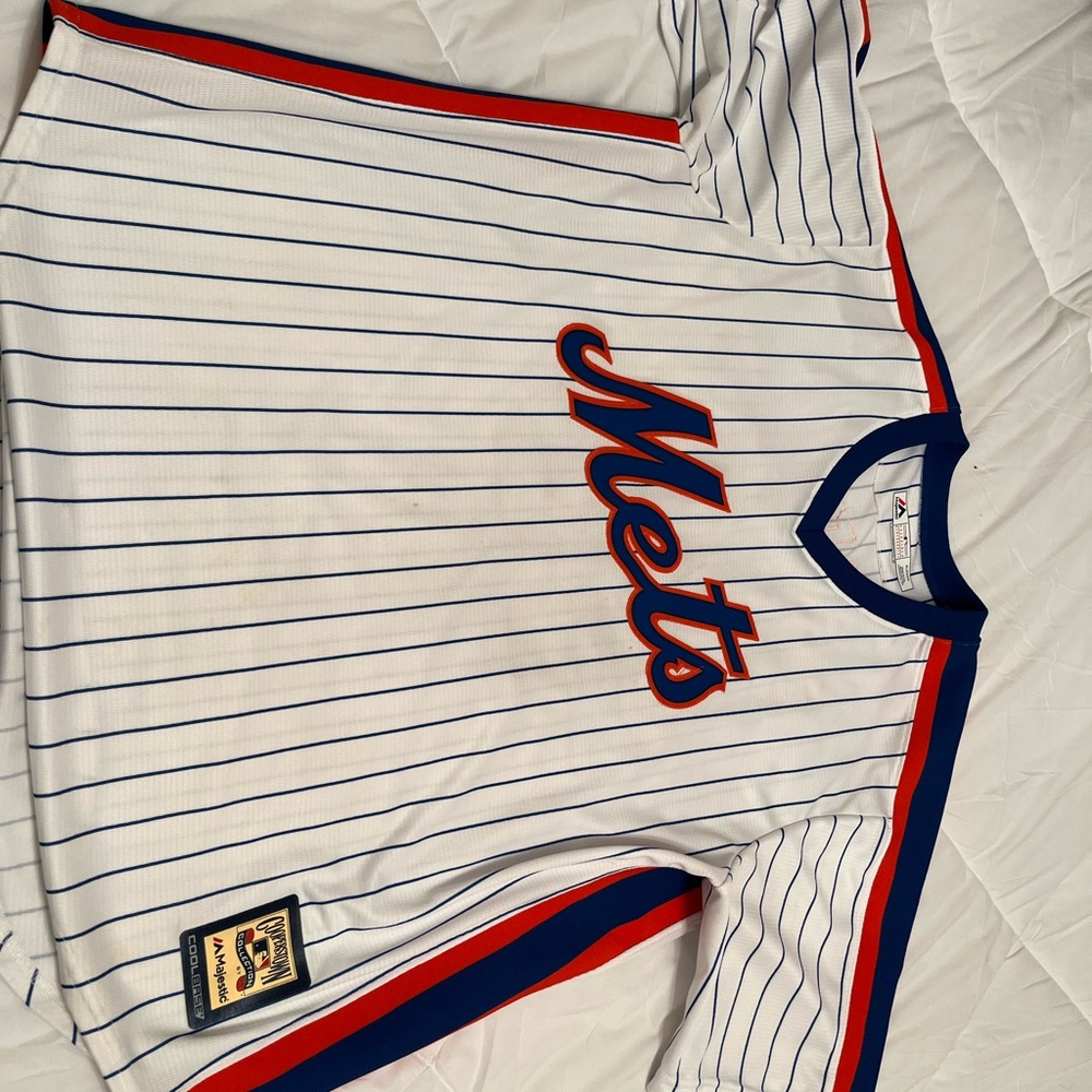 COPY - Cooperstown edition #48 Jacob deGrom size XL retro style Mets Jersey